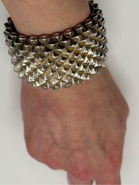 Stephen Webster Superstud Wide Solid 925 Sterling Silver Black Rhodium Cuff 127g